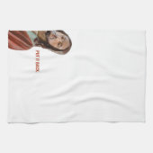 Linge De Cuisine Remettez-Le Drôle Jésus Sur arrière - plan Blanc (Horizontal)