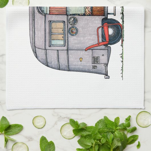 Linge De Cuisine Remorque de courant d'air (Plié)