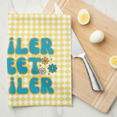 Linge De Cuisine Remorque Sweet Trailer Arlequin Jaune (Quart Plié)