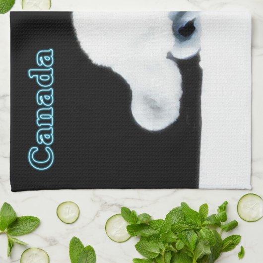 Linge De Cuisine Renard arctique (Plié)