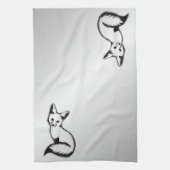 Linge De Cuisine Renard argenté (Vertical)