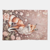 Linge De Cuisine Renard Avec Flore Rose Rêvé (Horizontal)