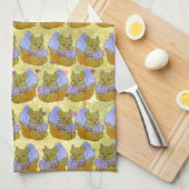 Linge De Cuisine Renard nommé Dice (Quart Plié)