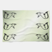 Linge De Cuisine Renard vert (Horizontal)