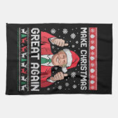 Linge De Cuisine Rendre Noël grand à nouveau Noël Noël amusant Trum (Horizontal)