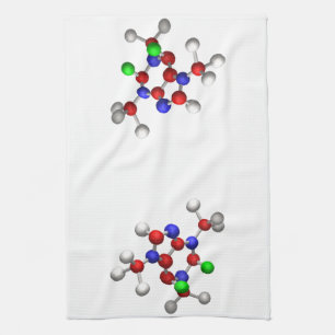 Linge De Cuisine Rendu 3-D de la molécule
