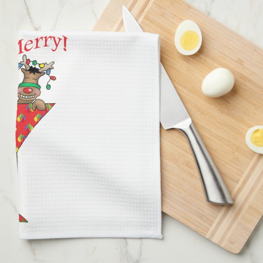 Linge De Cuisine Renne Pompette-tini's (Quart Plié)