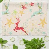 Linge De Cuisine Rennes, étoiles et flocons de neige (Plié)