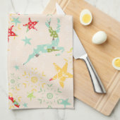 Linge De Cuisine Rennes, étoiles et flocons de neige (Quart Plié)