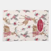 Linge De Cuisine Rennes, Oiseaux, Fleurs (Horizontal)