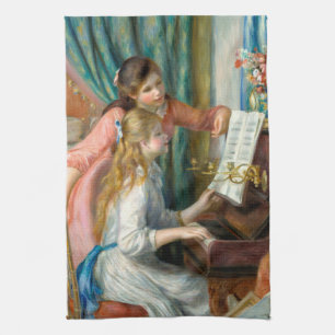 Linge De Cuisine Renoir Girls at the Piano Impressionism Painting