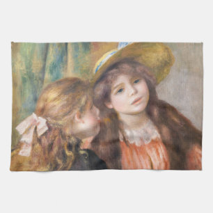 Linge De Cuisine Renoir - Portrait de deux petites filles