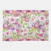 Linge De Cuisine Renoncules et Roses printanières (Horizontal)