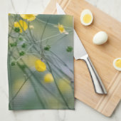 Linge De Cuisine Renoncules jaunes (Quart Plié)