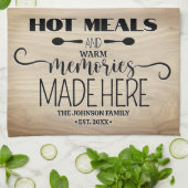 Linge De Cuisine Repas chauds Souvenirs chauds Personnalisés (Plié)