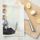 Linge De Cuisine Repas de Noël, Louis Wain (Quart Plié)