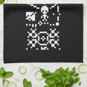 Linge De Cuisine Réponse du message binaire Arecibo (Plié)
