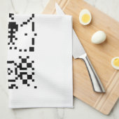 Linge De Cuisine Réponse du message binaire Arecibo (Quart Plié)