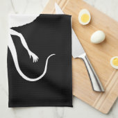Linge De Cuisine Reptile blanc (Quart Plié)
