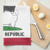 Linge De Cuisine République d'Akita Inu (Quart Plié)