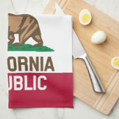 Linge De Cuisine RÉPUBLIQUE DE CALIFORNIE Drapeau Drapeau Drapeau D (Quart Plié)