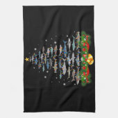 Linge De Cuisine Requin Noël Arbre de requin Amateurs de cadeaux (Vertical)