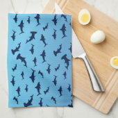 Linge De Cuisine Requins de tête de marteau mutilles (Quart Plié)