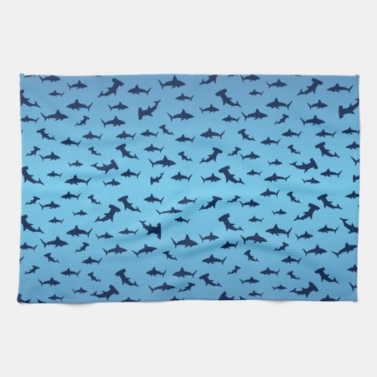 Linge De Cuisine Requins de tête de marteau mutilles (Horizontal)