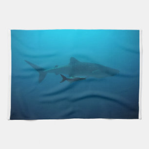 Linge De Cuisine Requins Poisson Eau Océan Tropical Plage Paix Amou