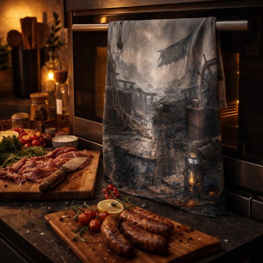 Linge De Cuisine Résidu de tempête — Lendemain de bateau pirate