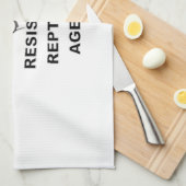 Linge De Cuisine Résister À L'Agenda Républicain (Quart Plié)