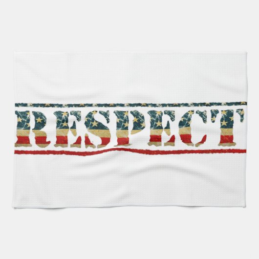 Linge De Cuisine RESPECT patriotique (Horizontal)