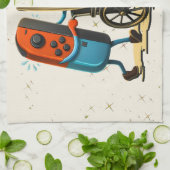 Linge De Cuisine Respect Your Elders Gaming Control Retro Funny (Plié)