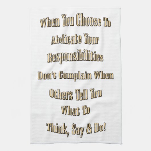 Linge De Cuisine Responsabilité (Vertical)