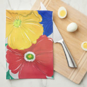 Linge De Cuisine Ressort coloré Floral Peinture à la main (Quart Plié)
