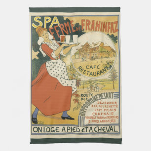 Linge De Cuisine Restaurant Bar à Bière et Café Art Nouveau Vintage