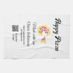 Linge De Cuisine Restaurant de pizzas café pizzeria scannez le code
