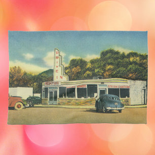 Linge De Cuisine Restaurant vintage, les années 50 Drive In Diner a