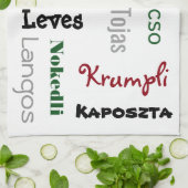 Linge De Cuisine Restaurants hongrois Cuisine blanche (Plié)