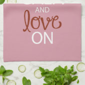 Linge De Cuisine Restez calme et amoureux (Plié)