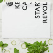 Linge De Cuisine Restez Calme Et Commencez La Révolution (Plié)