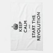 Linge De Cuisine Restez Calme Et Commencez La Révolution (Vertical)