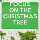 Linge De Cuisine Restez calme et concentrez-vous sur l'arbre de Noë (Plié)