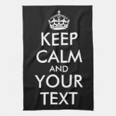 Linge De Cuisine Restez calme et continuez - Créez votre propre (Vertical)