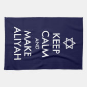 Linge De Cuisine Restez Calme Et Faites De L'Aliyah (Horizontal)