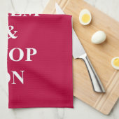 Linge De Cuisine Restez calme et faites vos courses (Quart Plié)