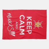 Linge De Cuisine Restez calme et muackS ! ! ! - Texte blanc (Horizontal)