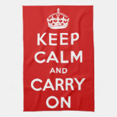 Linge De Cuisine Restez calmes et gardez le rouge (Vertical)