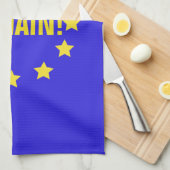 Linge De Cuisine "Restez !" Drapeau d'UE/serviette thé de Brexit (Quart Plié)