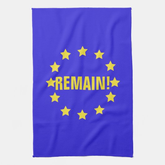 Linge De Cuisine "Restez !" Drapeau d'UE/serviette thé de Brexit (Vertical)